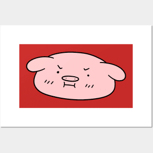 Pouty Pig Face Posters and Art